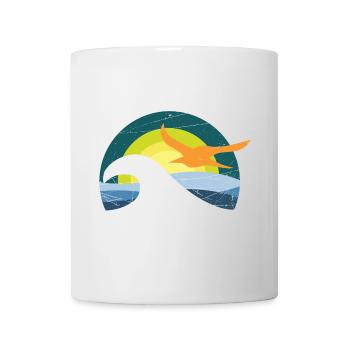 Seagull by the sea - design - Mug - white - Front