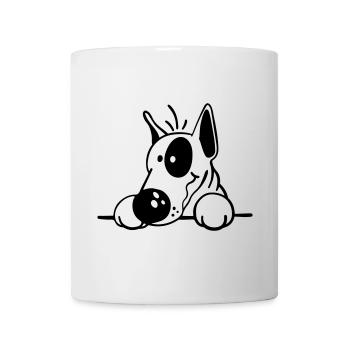 Der Bullterrier - Tasse - Weiß - Vorne
