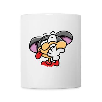 Popeln - Nase bohren - Tasse - Weiß - Vorne