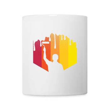 Maler - Tasse - Weiß - Vorne
