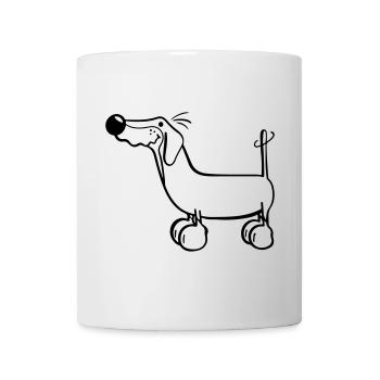 Der Dackel - Tasse - Weiß - Vorne