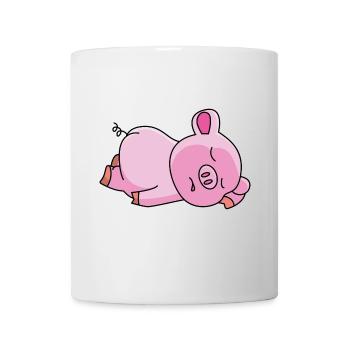 Pink piggy - design - Mug - white - Front
