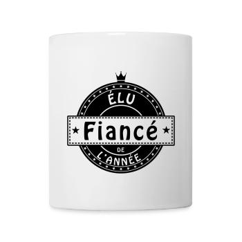 élu fiancé de l'année - Mug blanc - blanc - Devant