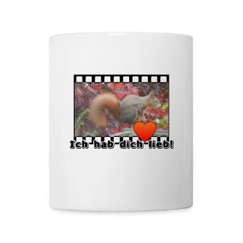 Liebe Paar Eichhoernchen Tier Spruch - Tasse - Weiß - Vorne
