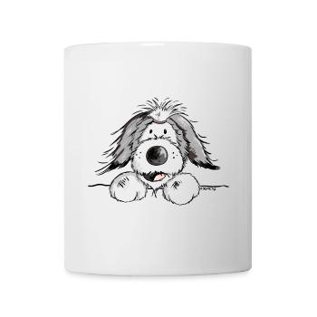 Happy Bearded Collie - Mug - white - Front
