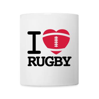 I love Rugby - Mug - white - Front