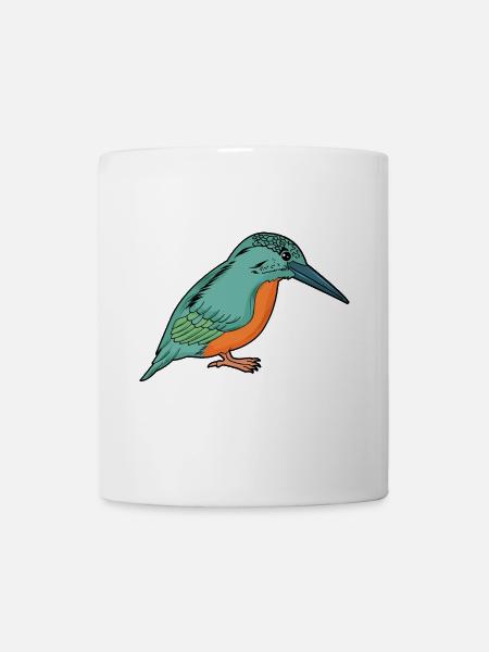 Eisvogel - Tasse - Weiß