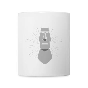 Moai visage de Pâques statue cadeau drôle - Mug blanc - blanc - Devant