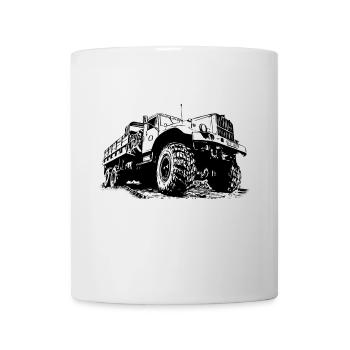 Camion KrAZ | RDA | Cyclomoteur | Camion | Technologie - Mug blanc - blanc - Devant