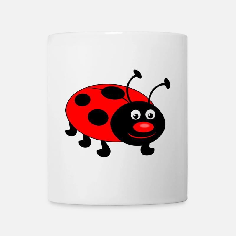 marienkäfer kind geschenk - Tasse - Weiß