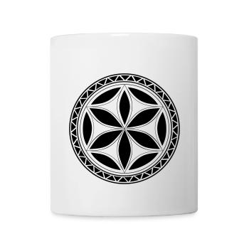 Classic highlander rosette - Mug - white - Front