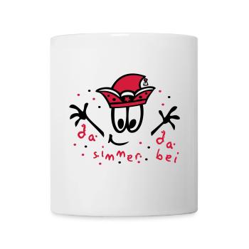 Fasching mit Konfetti, Karneval - Tasse - Weiß - Vorne