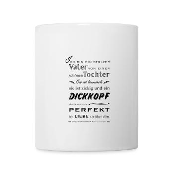 Vater lustige Spruch Geschenk - Tasse - Weiß - Vorne
