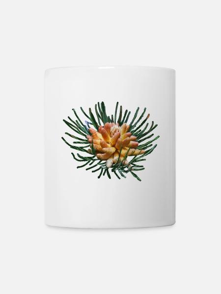 Kreative Tannenzweige - Tasse - Weiß