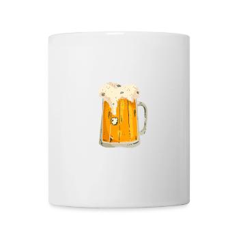 Bierkrug - Tasse - Weiß - Vorne