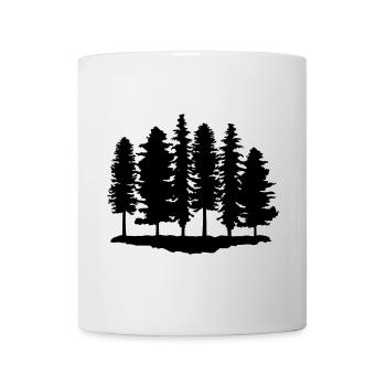 Wald, Bäume, Baum - Tasse - Weiß - Vorne