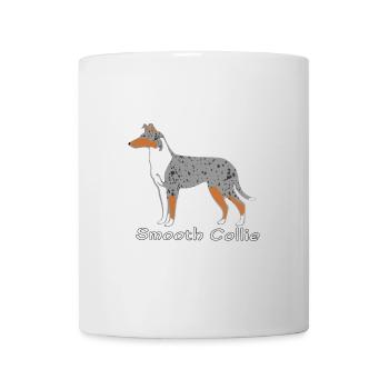 Smooth Collie blue-merle - Tasse - Weiß - Vorne