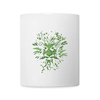 Keltische Symbole Grüner Mann Geschenkidee - Tasse - Weiß - Vorne