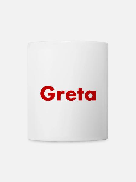 Hate Greta - Tasse - Weiß