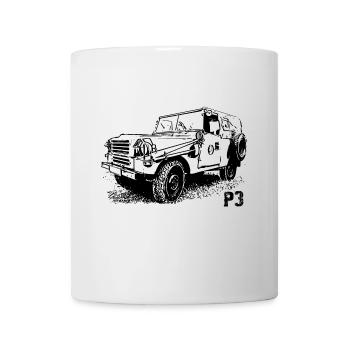P3 Camion DDR NVA Kübelwagen - Mug blanc - blanc - Devant