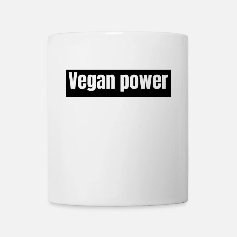 vegan - Vegan power - Mug blanc - blanc