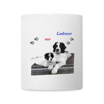 Hund-Landseer-Geschenkidee - Tasse - Weiß - Vorne