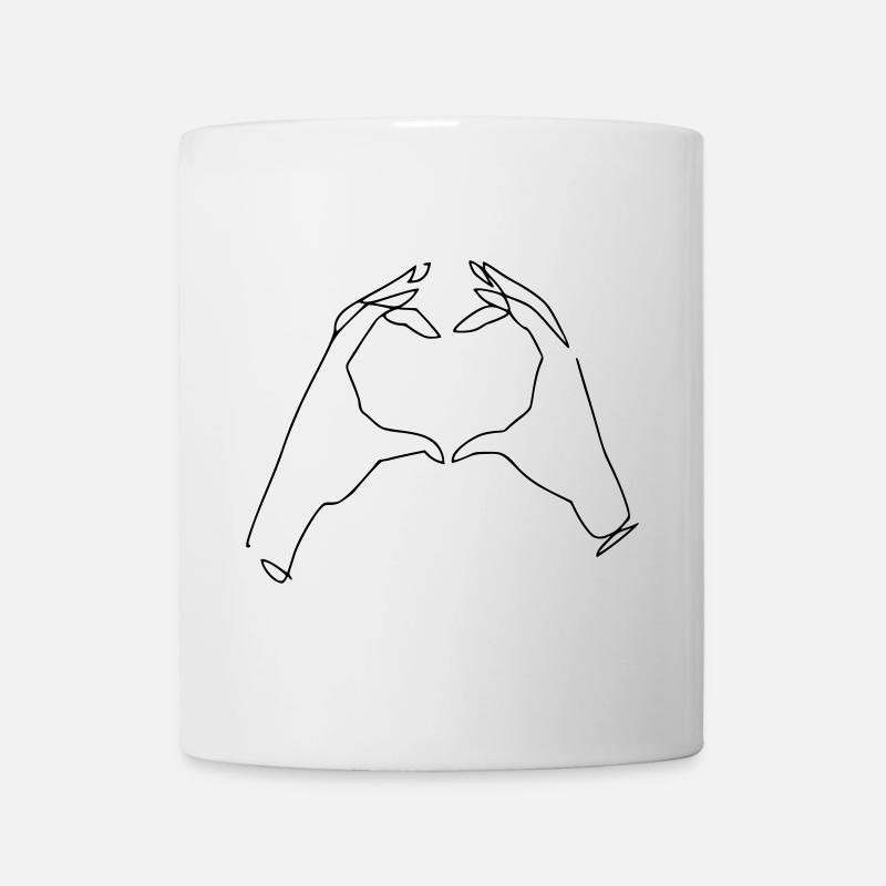 Heart Hand - Mug - white