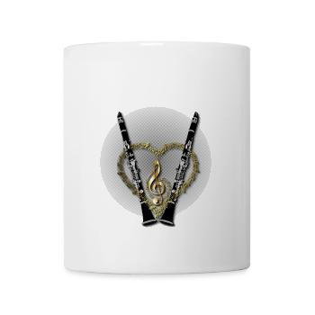 Klarinette - Tasse - Weiß - Vorne