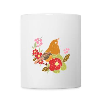 Spring bird in the flowers - Mug - white - Front