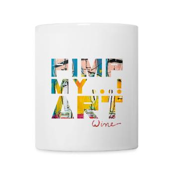 T SHIRTS TEXT PIMP MY ART - Mug blanc - blanc - Devant