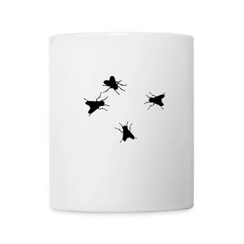 Voler sur le protège-bouche - Mug blanc - blanc - Devant