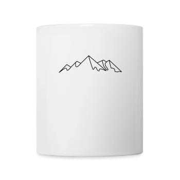 Montagnes, montagnes minimalistes - Mug blanc - blanc - Devant