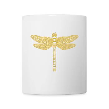 Goldlibelle - Tasse - Weiß - Vorne