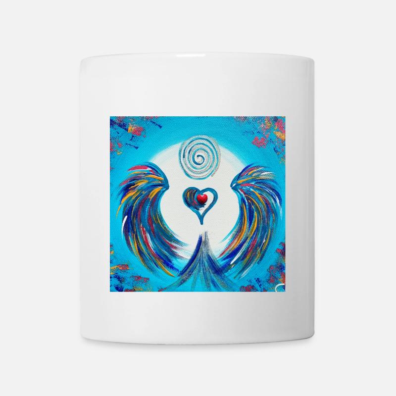 Herzengel der Inspiration - Tasse - Weiß