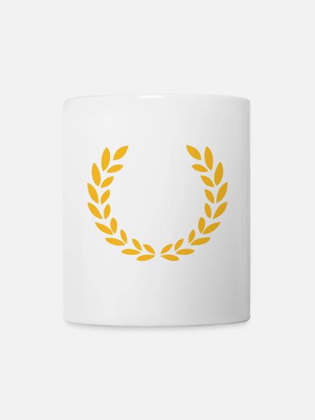 50.Geburtstag,Jubiläum,50 Jahre,Lorbeerkranz (25) - Tasse - Weiß
