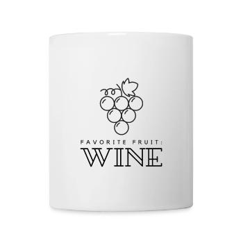 Fruit préféré: VIN - Mug blanc - blanc - Devant