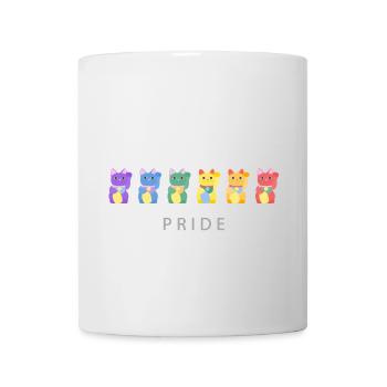 Pride Month Winkekatze - Tasse - Weiß - Vorne