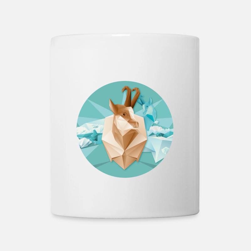 Gams Icon - Tasse - Weiß
