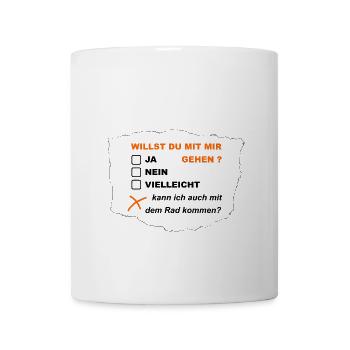 Willst du mit mir gehen? - Tasse - Weiß - Vorne