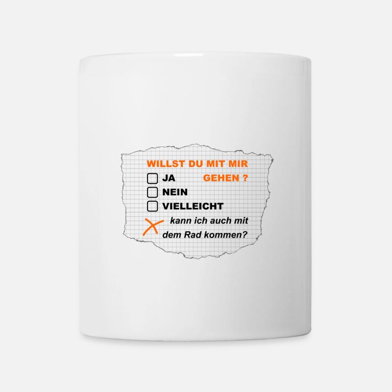 Willst du mit mir gehen? - Tasse - Weiß