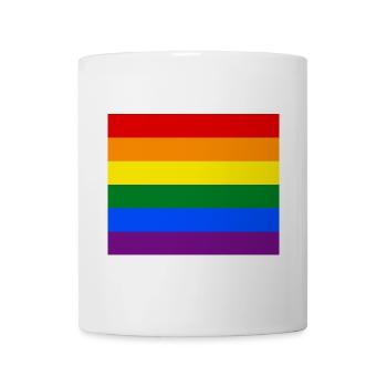 Gay pride flag CSD Rainbow Regenbogen LGBT - Tasse - Weiß - Vorne