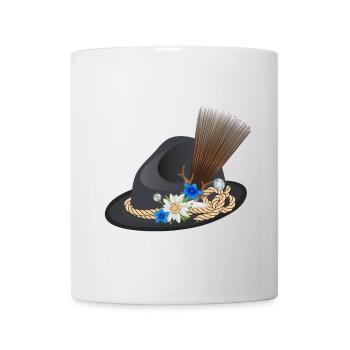 great traditional hat for men with chamois beak - Mug - white - Front
