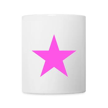 Star pink, pink star - Mug - white - Front