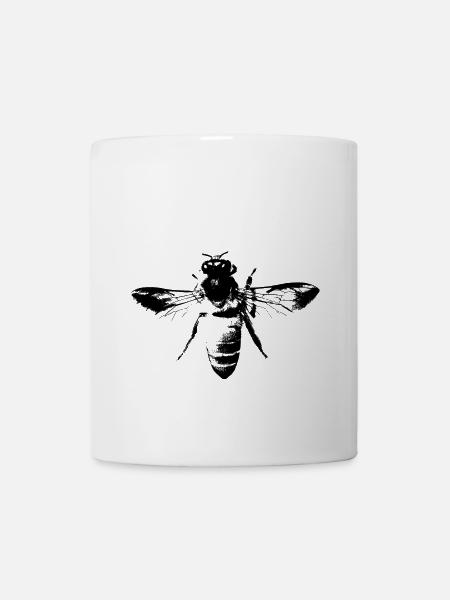Die Honigbiene - Honig Biene - Tasse - Weiß