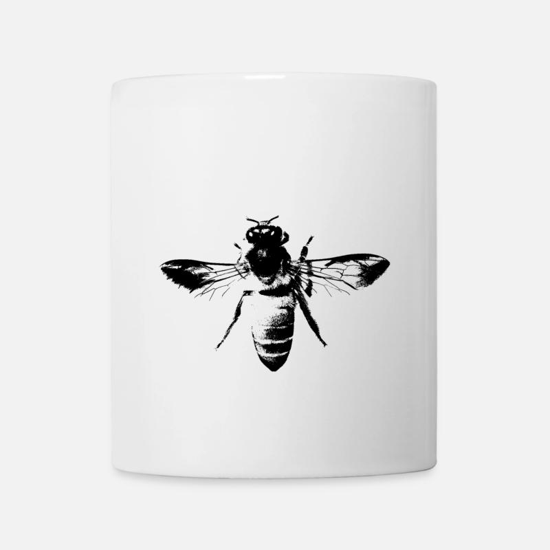 Die Honigbiene - Honig Biene - Tasse - Weiß