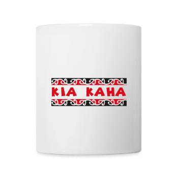 Maori Kia Kaha reste forte Idée cadeau drôle - Mug blanc - blanc - Devant