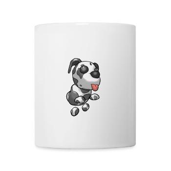 Niedliche springende Dalmation - Tasse - Weiß - Vorne