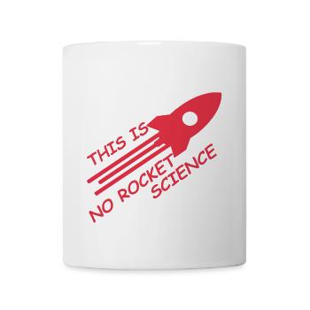 pas de cadeau de chemise d'énonciation drôle de science de fusée - Mug blanc - blanc - Devant