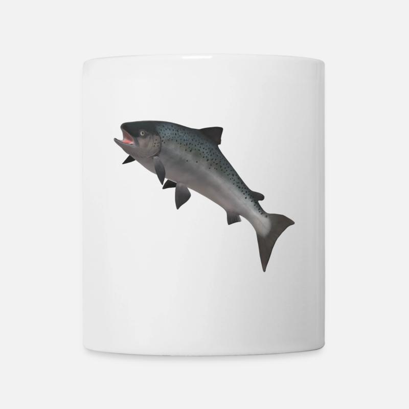 3D Wild Salmon - Mug - white