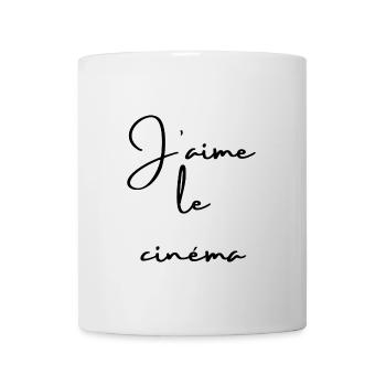J'AIME LE CINÉMA - Mug blanc - blanc - Devant